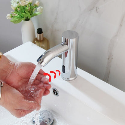 Chrome Polished Basin Automatic Touch Sensor Faucet Mixer Tap