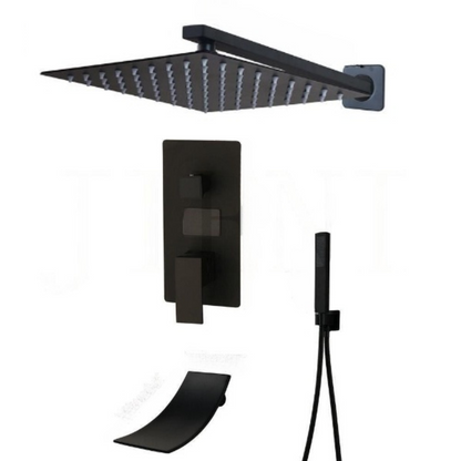 Matte Black Bathroom Shower Set