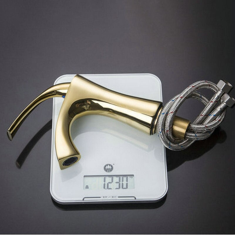 Brass Polished Golden Faucet