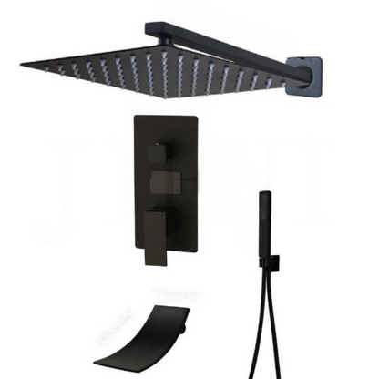 Matte Black Bathroom Shower Set