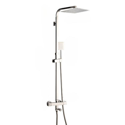 Thermostatic Chrome LED Square Shower Head