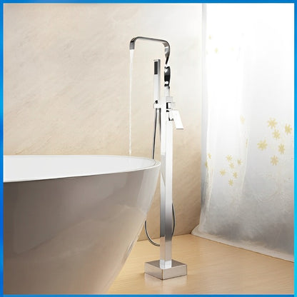 Solid Brass Bathtub Floor Mounted Standing Faucets