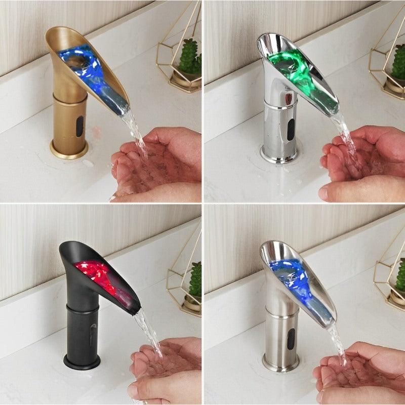 Automatic Hand Touch Waterfall Mixer Faucet - Sensor Technology | Modern Style