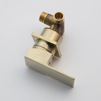 Brushed Golden Waterfall Bathroom Bathtub Faucet Mixer Tap