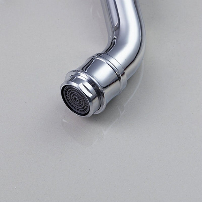 Swivel Spout Polished Bathroom Basin Sink Hot and Cold Mixer Tap