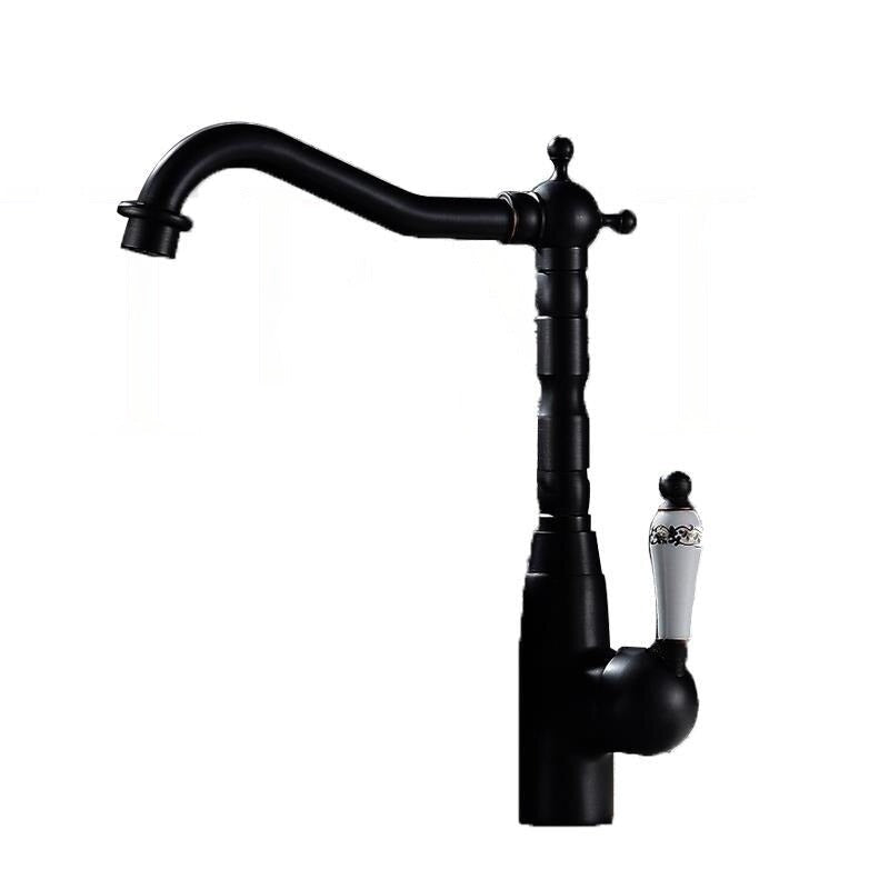 Deck Mounted Kitchen Sink Faucet Mixer Taps