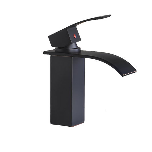 Oil Rubbed Bronze Deck Mounted Bathroom Basin Mixer Tap