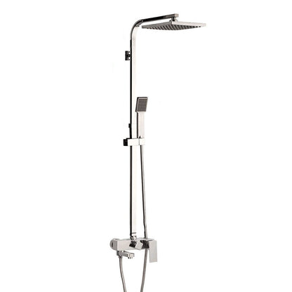 Bathroom Multi Spray LED Shower Faucet Set - Chrome Finish | Wall Mounted