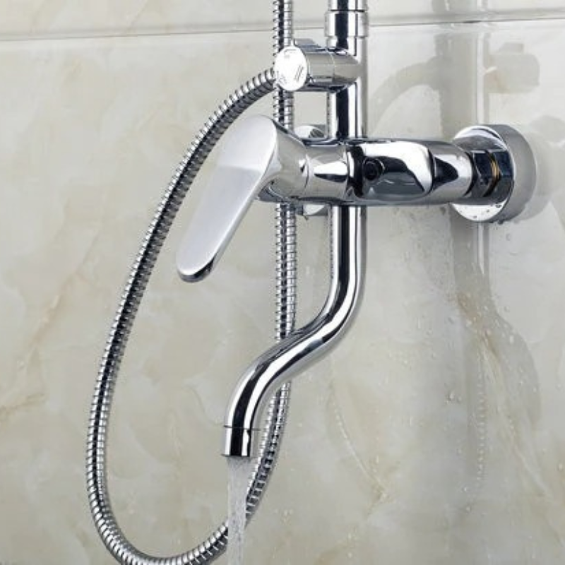 8 Inch Rainfall Solid Brass Shower Mixer Faucet Set