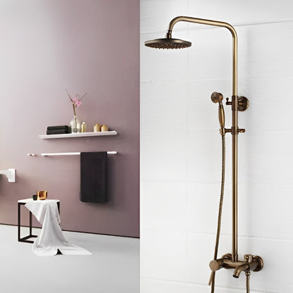 Brass Wall Mounted Mixer Shower Set