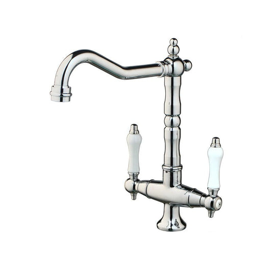 Deck Mounted Swivel Wash Basin Mixer Water Taps