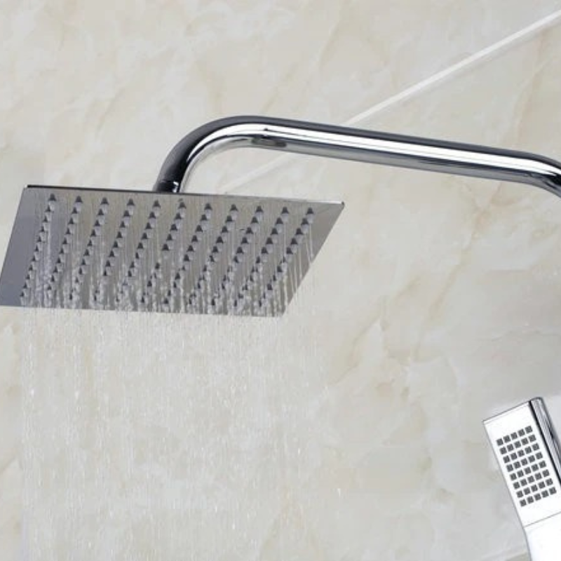 8 Inch Rainfall Solid Brass Shower Mixer Faucet Set