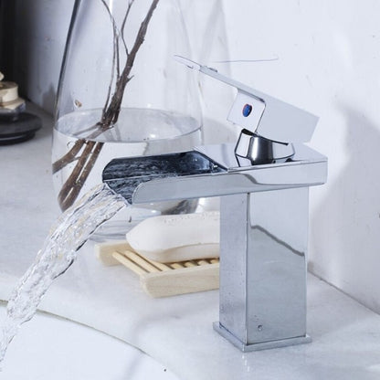 Bathroom Basin Faucet Mixer Waterfall Tap