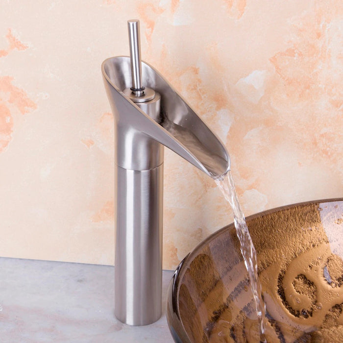 Waterfall Bathroom Sink Basin Mixer Faucet