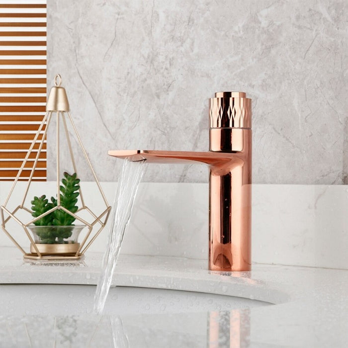 Bathroom Metered Faucet Solid Brass Tap With 6 Colors