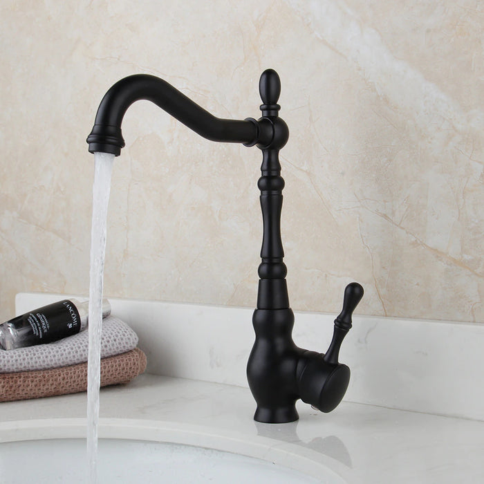 Matte Black Bathroom & Kitchen Faucet