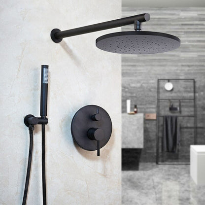 Round Rainfall Bathroom Shower Set