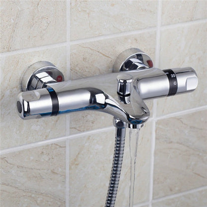 Bathroom Thermostatic Rainfall Shower Set