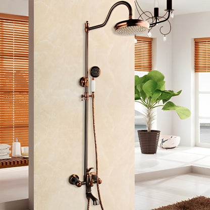 Solid Brass Handle Bathroom Bathtub Shower Set