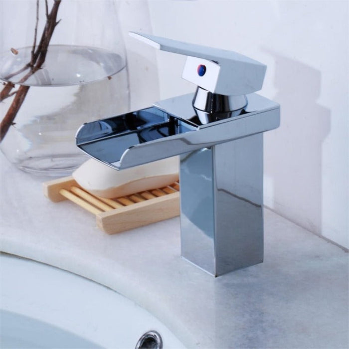 Bathroom Basin Faucet Mixer Waterfall Tap