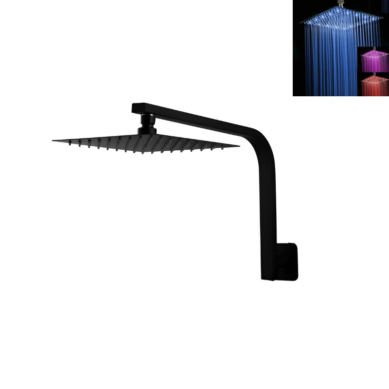 Square Round LED Shower Head And Shower Arm