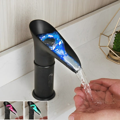 Automatic Hand Touch Waterfall Mixer Faucet - Sensor Technology | Modern Style