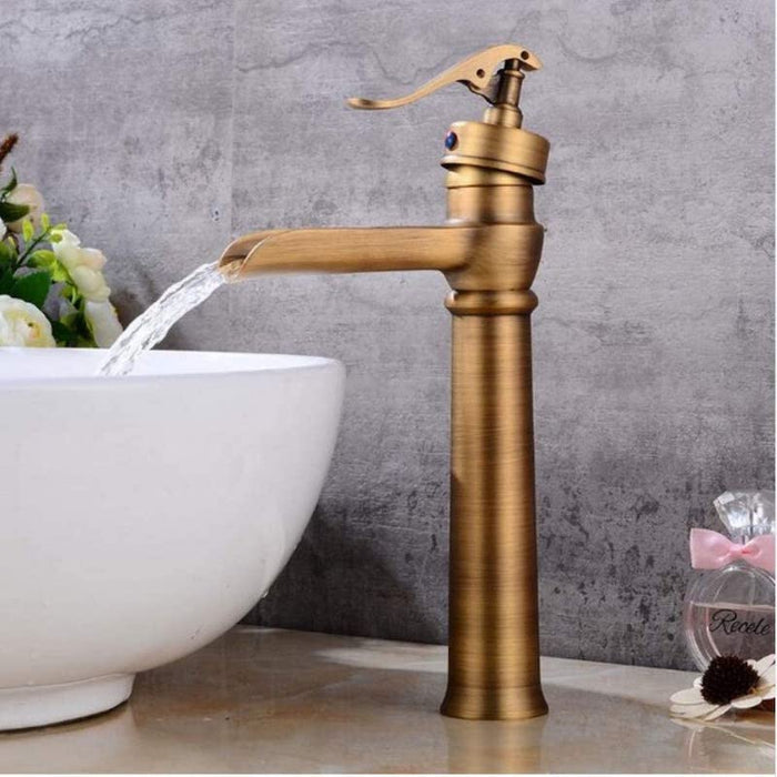 Antique Brass Bathroom Basin Sink Faucet