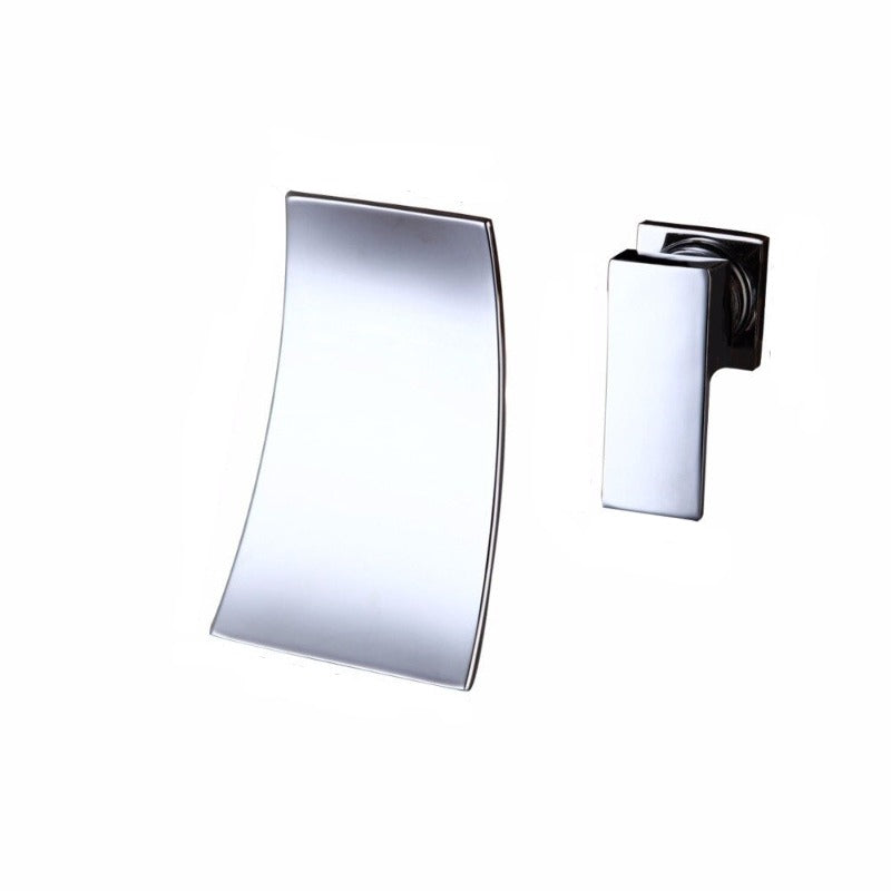 Wall Mounted Waterfall Basin Sink Faucet Mixer Taps