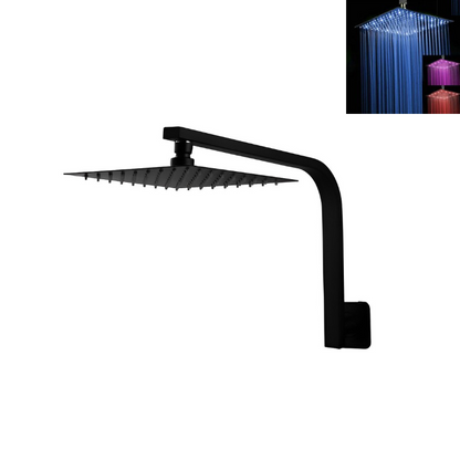 Square Round LED Shower Head And Shower Arm