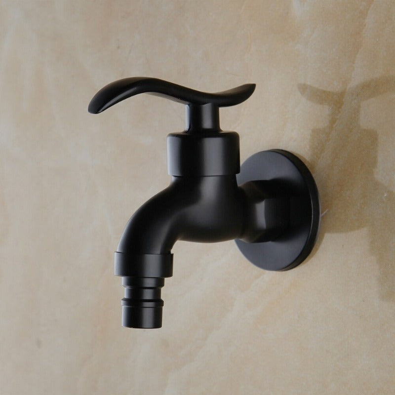 Matte Black Bathroom And Garden Tap