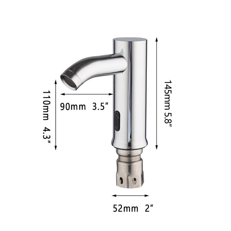 Chrome Polished Basin Automatic Touch Sensor Faucet Mixer Tap