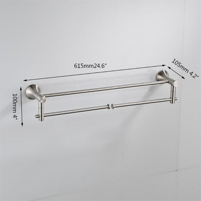 Wall Mounted Bathroom Towel Rail Holder