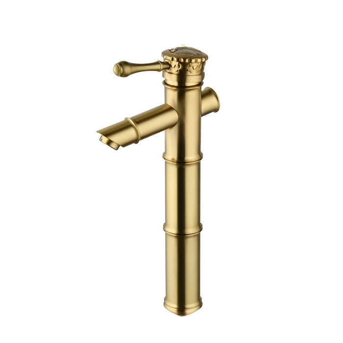 Antique Bronze Bamboo Design Counter Top Basin Mixer Faucet