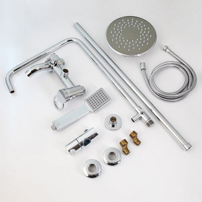 8 Inch Rain Shower Chrome Faucet Set