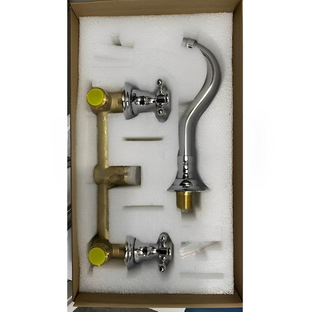 2 Handles Wall Mounted Mixer Tap