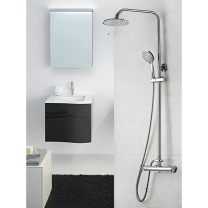 Stainless Steel Rain Shower Wall Mounted Faucets Set