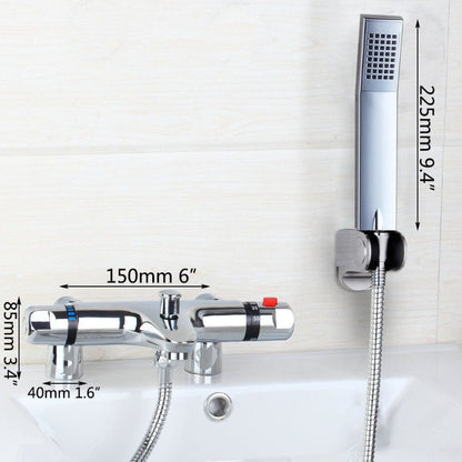 Wall Mounted Thermostatic Basin Mixer Taps Faucet Set