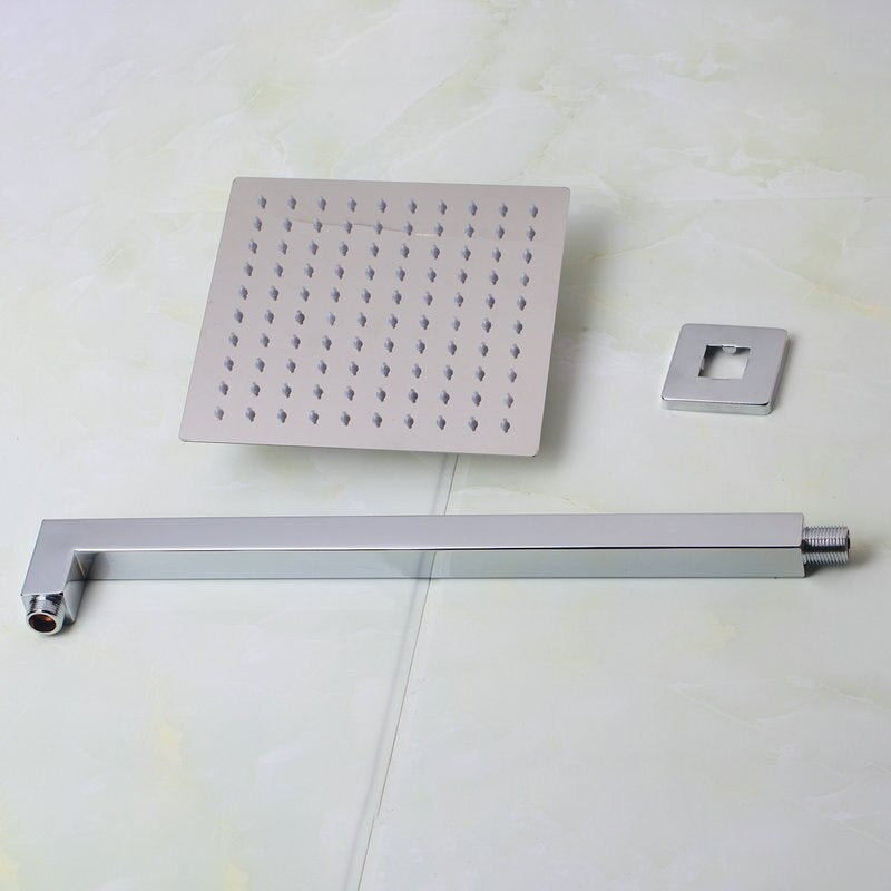 Super-Slim Bathroom Wall Mounted Square Shower Head