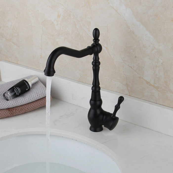 Matte Black Bathroom & Kitchen Faucet