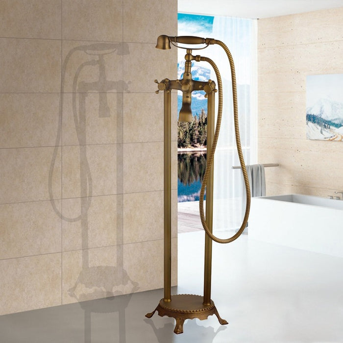 Standing Bathroom Shower Floor Mounted Shower Set