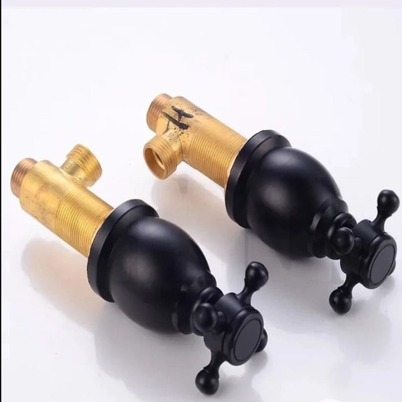Bathroom's Unique Design Strainer Basin Valve Handles