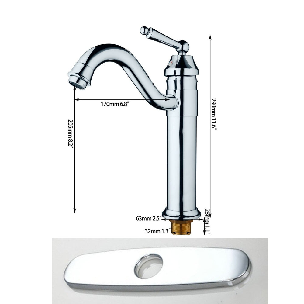 Luxury Chrome Brass Kitchen Sink Mixer Tap