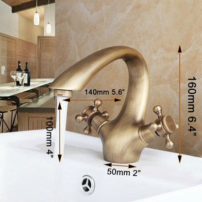 Swan Design Bathroom Basin Sink Mixer Faucets