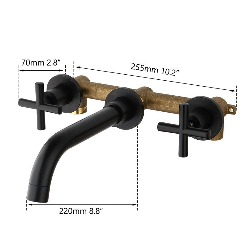 Dual Handle Sink Bathtub Basin Mixer Tap
