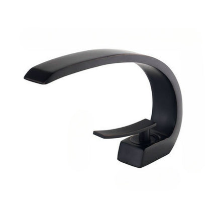 Deck Mounted Sickle Shaped Sink Mixer Tap