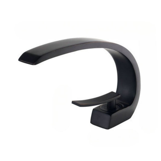 Deck Mounted Sickle Shaped Sink Mixer Tap