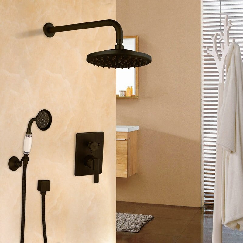 Wall Mounted 2 Function Bathroom Faucets Shower Set