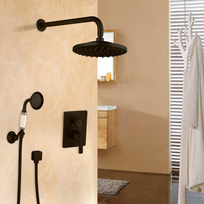 Wall Mounted 2 Function Bathroom Faucets Shower Set
