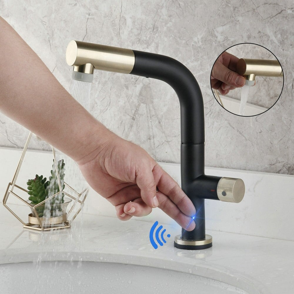Smart Touch Sensor Pull Out Kitchen Faucet | Premium Design