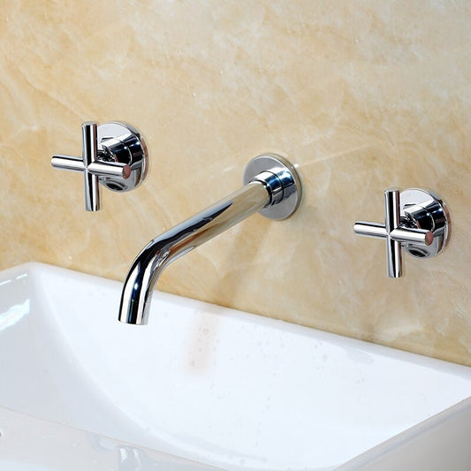 Dual Handle Sink Bathtub Basin Mixer Tap